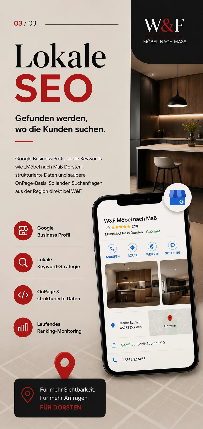 SEO aus Dorsten: bei Google und in KI-Suchen gefunden
